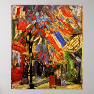 Póster Vincent Van Gogh - Celebración del 14 de Julio