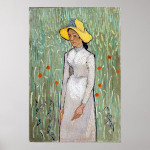 Póster Vincent van Gogh Chica en blanco
