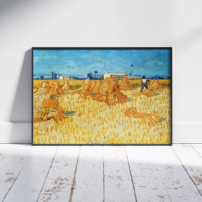 Póster Vincent Van Gogh, cosecha de maíz en Provenza (Subido por el creador)