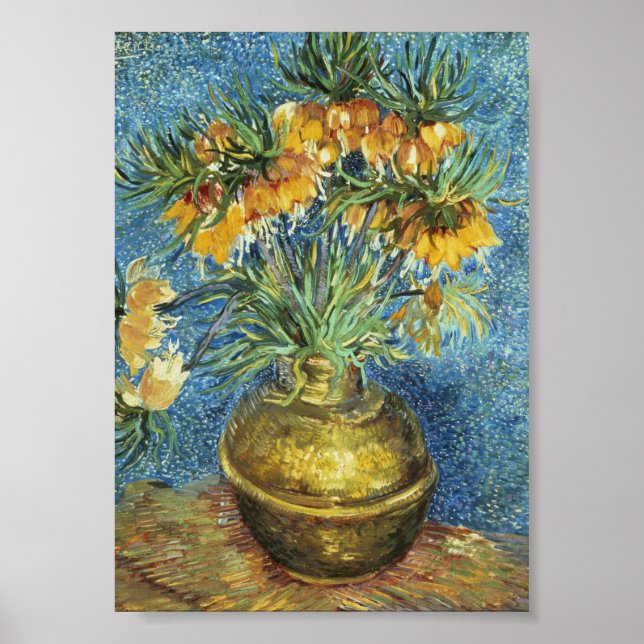 Póster Vincent van Gogh - Crown Imperial Fritillaries (Frente)