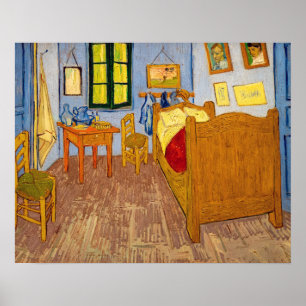 Póster Vincent van Gogh - Dormitorio de Vincent en Arlés