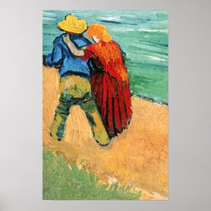 Póster Vincent van Gogh - Dos amantes