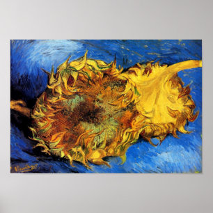 Póster Vincent Van Gogh - Dos girasoles cortados - Bella 