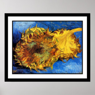 Póster Vincent Van Gogh - Dos girasoles cortados - Bella 