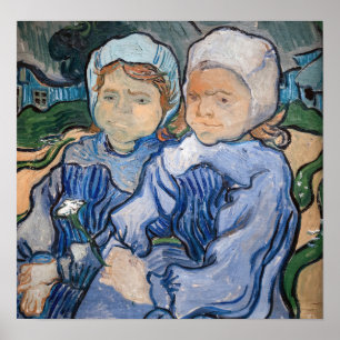 Póster Vincent van Gogh - Dos niñas pequeñas