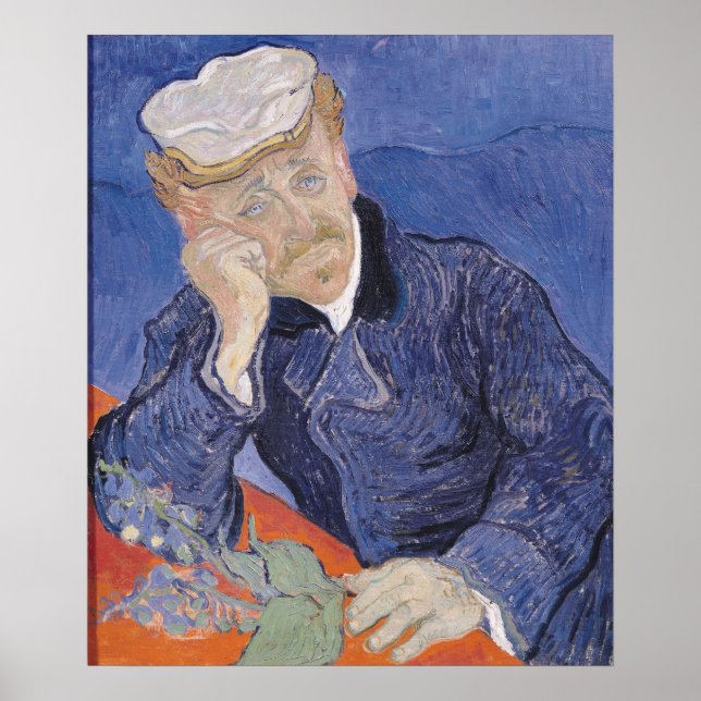 Póster Vincent van Gogh | Dr. Paul Gachet, 1890 (Frente)