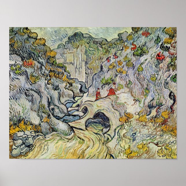 Póster Vincent van Gogh | El barranco de los Peyrouletos (Frente)