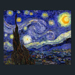 Póster Vincent Van Gogh - El Bella Artes de la Noche Star<br><div class="desc">Vincent Van Gogh es la noche estrellada. Aceite sobre lienzo de 1889, noche estrellada se pintó mientras Van Gogh estaba en el asilo en Saint-Remy, Francia, y es considerado una de sus mejores obras maestras. Aunque es una escena nocturna, fue pintada durante el día y representa las vistas desde la...</div>