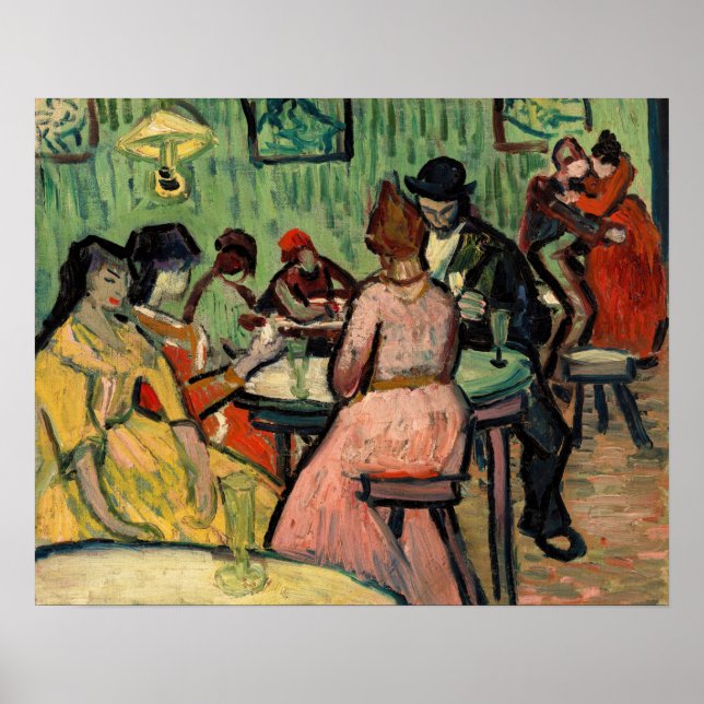 Póster Vincent van Gogh - El burdel (Frente)