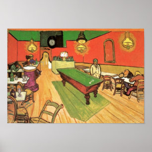 Póster Vincent Van Gogh - El Café de Noche en Arlés
