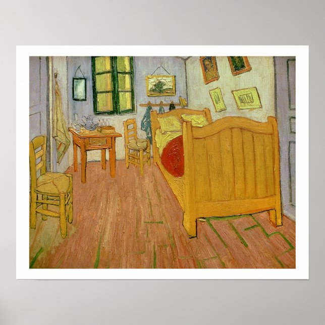 Póster Vincent van Gogh | El dormitorio, 1888 (Frente)