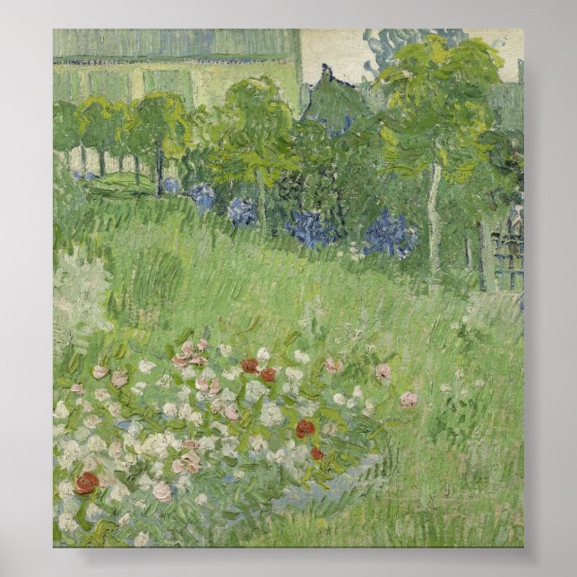 Póster Vincent van Gogh - El jardín de Daubigny (Frente)