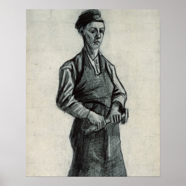 Póster Vincent van Gogh | El joven herrero, 1882 (Frente)