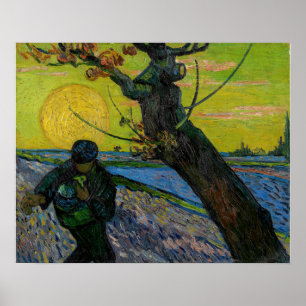 Póster Vincent van Gogh - El sembrador