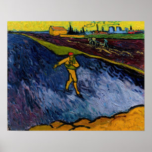 Póster Vincent van Gogh - El sembrador: Afueras de Arlés