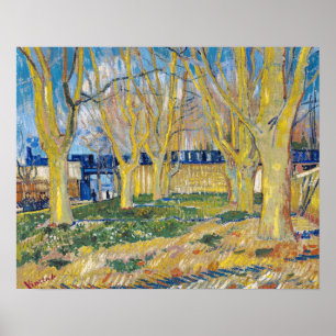 Póster Vincent van Gogh - El tren azul