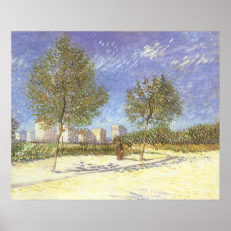 Póster Vincent van Gogh - En las afueras de París