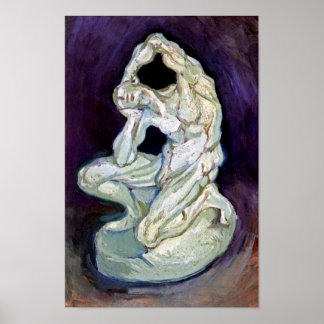 Póster Vincent Van Gogh - Estatuilla De Un Hombre Que Se 