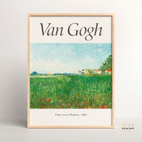 Vincent van Gogh Field con imágenes de opio