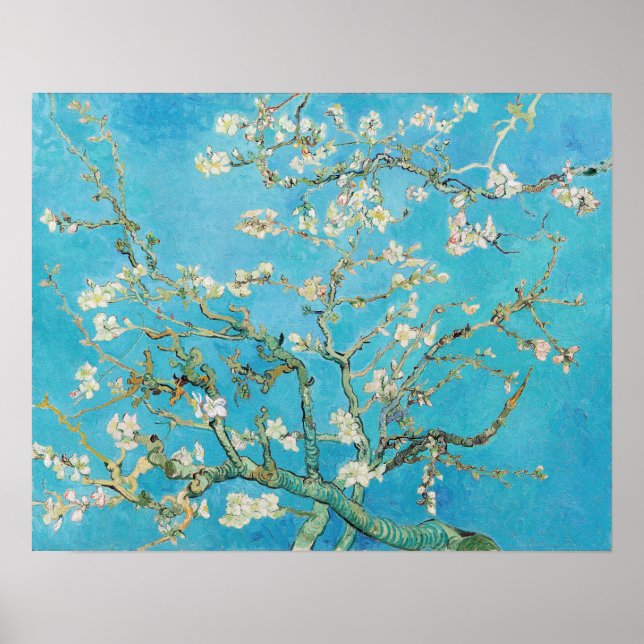 Póster Vincent van Gogh - Flor de Almendro (Frente)