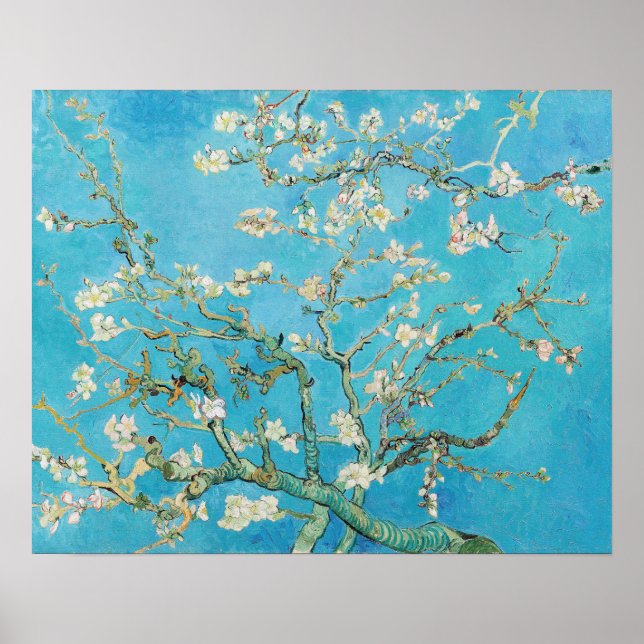 Póster Vincent van Gogh - Flor de Almendro (Frente)