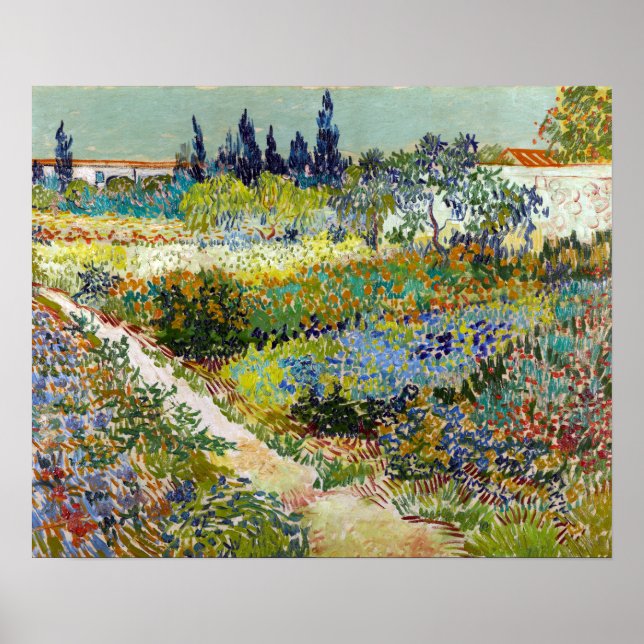 Póster Vincent van Gogh Garden (Frente)