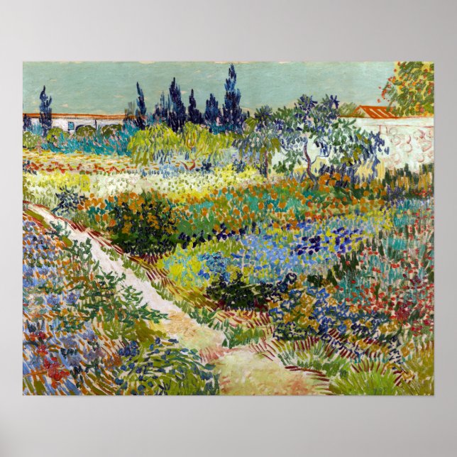 Póster Vincent van Gogh Garden (Frente)