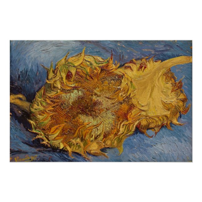 Póster Vincent van Gogh | Girasoles, 1887 (Anverso)