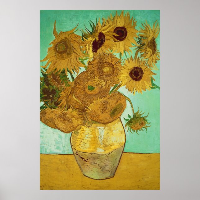 Póster Vincent van Gogh | Girasoles, 1888 (Frente)