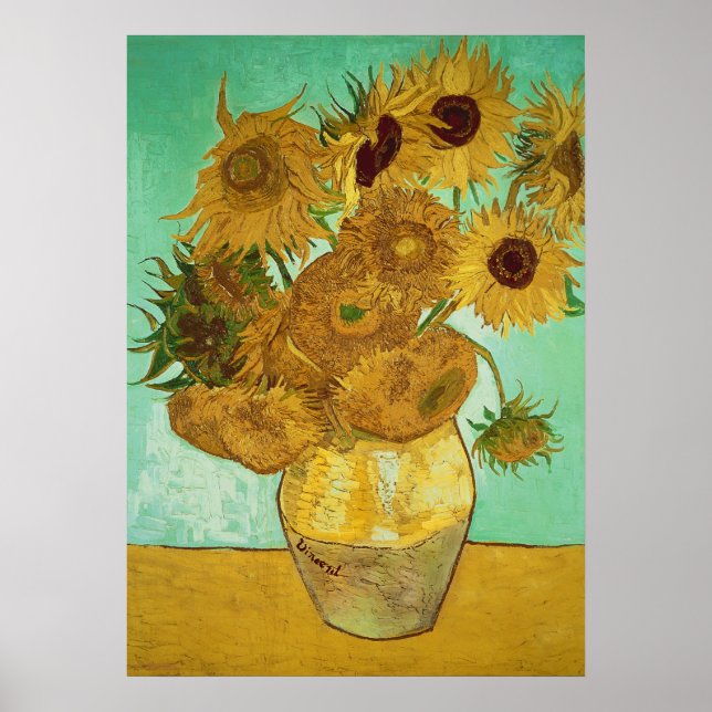 Póster Vincent van Gogh | Girasoles, 1888 (Frente)