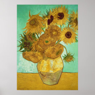 Póster Vincent van Gogh   Girasoles, 1888