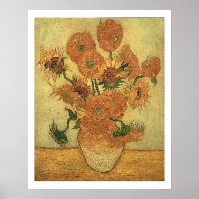 Póster Vincent van Gogh | Girasoles, 1889 (Frente)