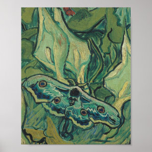 Póster Vincent Van Gogh - Gran Moth de pavo real