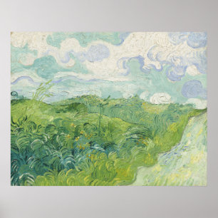 Póster Vincent van Gogh Green Wheat Fields, Auvers