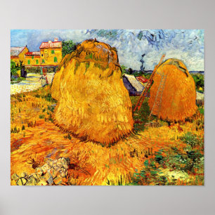 Póster Vincent Van Gogh - Haystacks en el Bella Artes de 