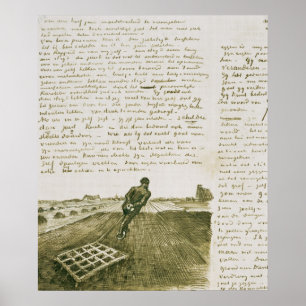 Póster Vincent van Gogh   Hombre tirando de una flecha