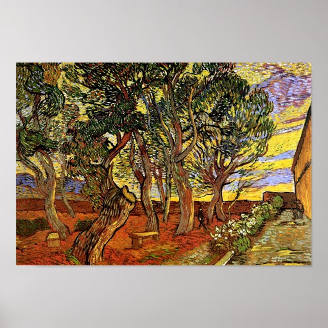 Póster Vincent Van Gogh - Hospital Del Jardín De San Pabl (Frente)