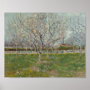 Póster Vincent van Gogh - Huerto en Flor
