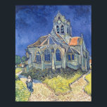 Póster Vincent van Gogh | Iglesia de Auvers-sur-Oise<br><div class="desc">Iglesia de Auvers-sur-Oise,  1890 | por Vincent van Gogh | Ubicación del arte: Musee d'Orsay,  París,  Francia | Artista neerlandés | Número de colección de imágenes: XIR33823</div>