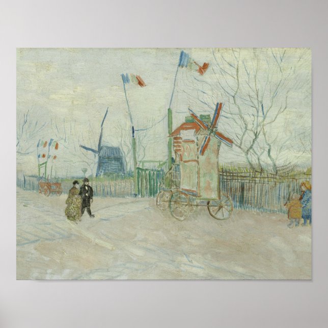 Póster Vincent van Gogh - Impasse des Deux Freres (Frente)
