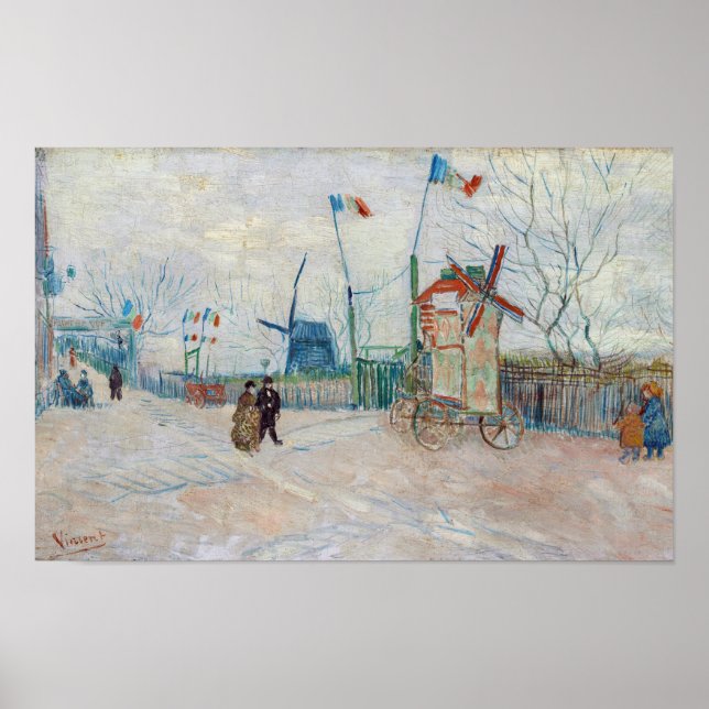 Póster Vincent van Gogh - Impasse des Deux Freres (Frente)