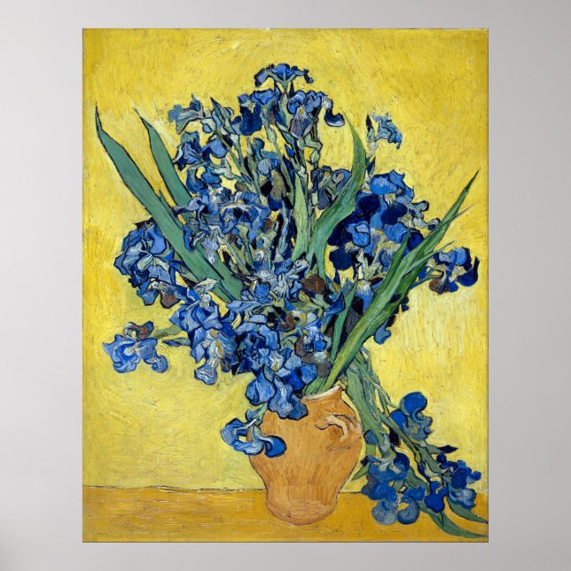 Póster Vincent van Gogh Irises (Frente)