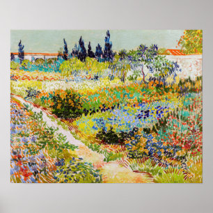 Póster Vincent van Gogh - Jardín de Arles