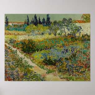 Póster Vincent van Gogh - Jardín de Arles