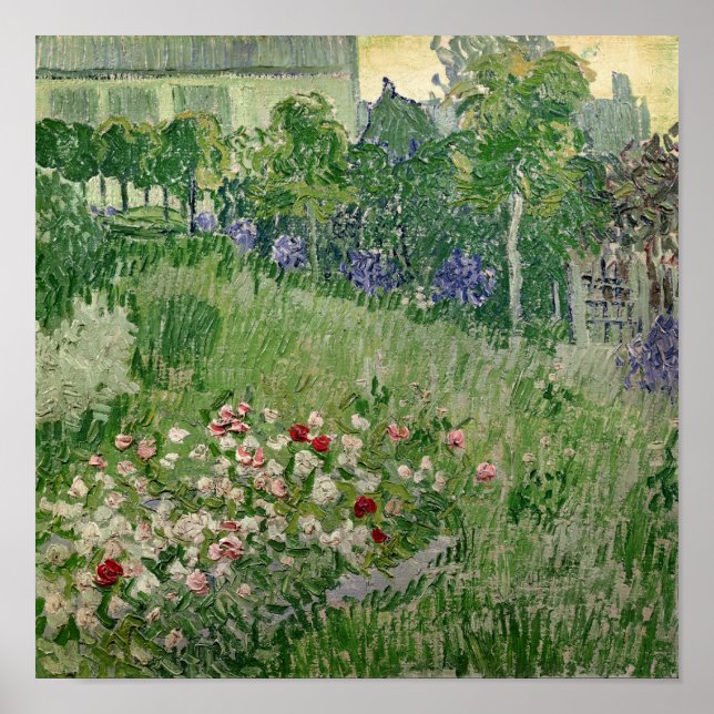 Póster Vincent van Gogh | Jardín de Daubigny, 1890 (Frente)