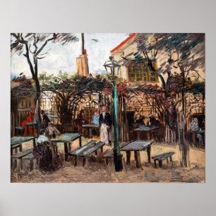 Póster Vincent Van Gogh - La Guinguette en Montmartre