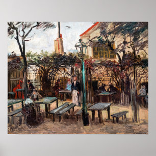 Póster Vincent Van Gogh - La Guinguette en Montmartre