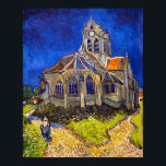 Póster Vincent van Gogh - La Iglesia de Auvers<br><div class="desc">Iglesia de Auvers / l'Eglise à Auvers-sur-oise por Vincent Van Gogh en 1890</div>
