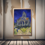 Póster Vincent Van Gogh, la Iglesia de Auvers<br><div class="desc">Vincent Van Gogh - La Iglesia en Auvers,  1890.</div>