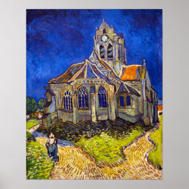 Póster Vincent van Gogh - La Iglesia en Auvers